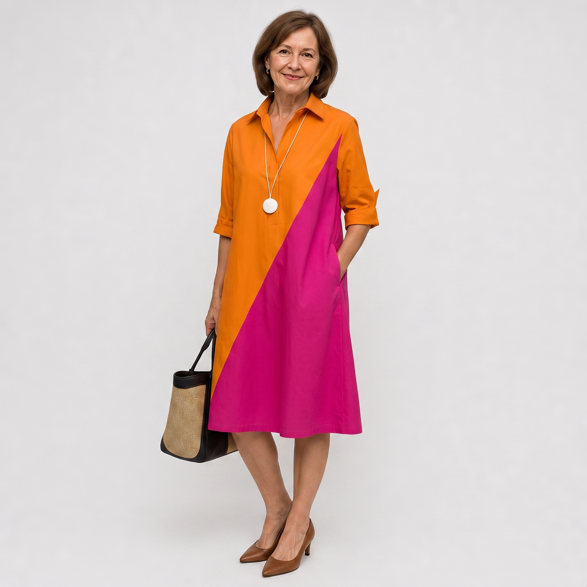 Rosa | Light Shirt Dress with Flowing Cut