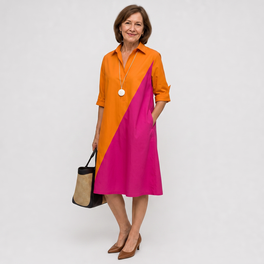 Rosa | Light Shirt Dress with Flowing Cut