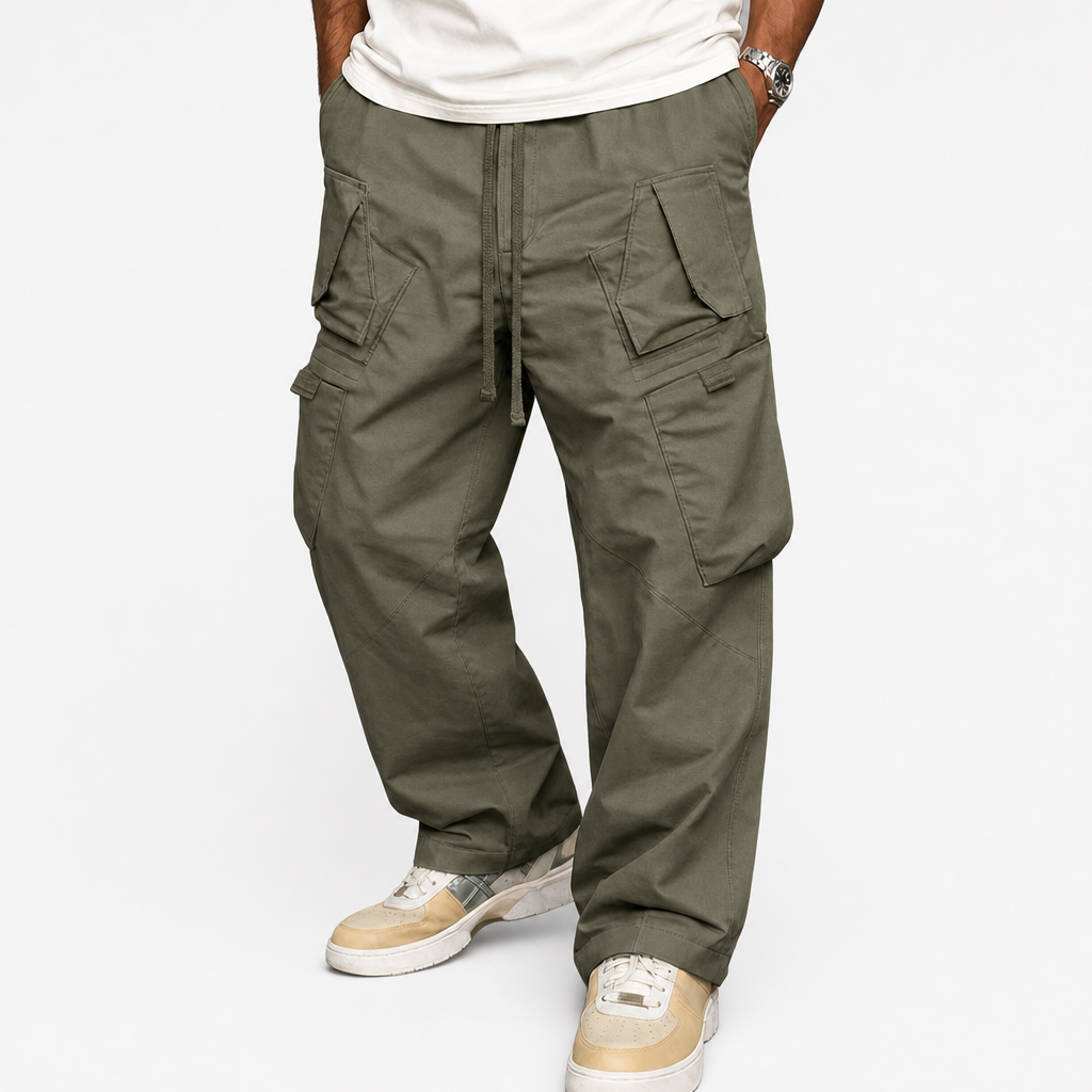 Quirin | Straight Fit Cargo Trousers