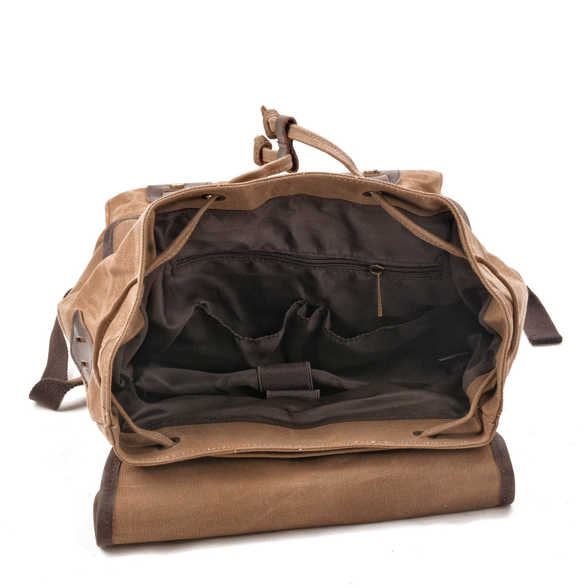 Taupo waxed canvas backpack — Beverley Lane