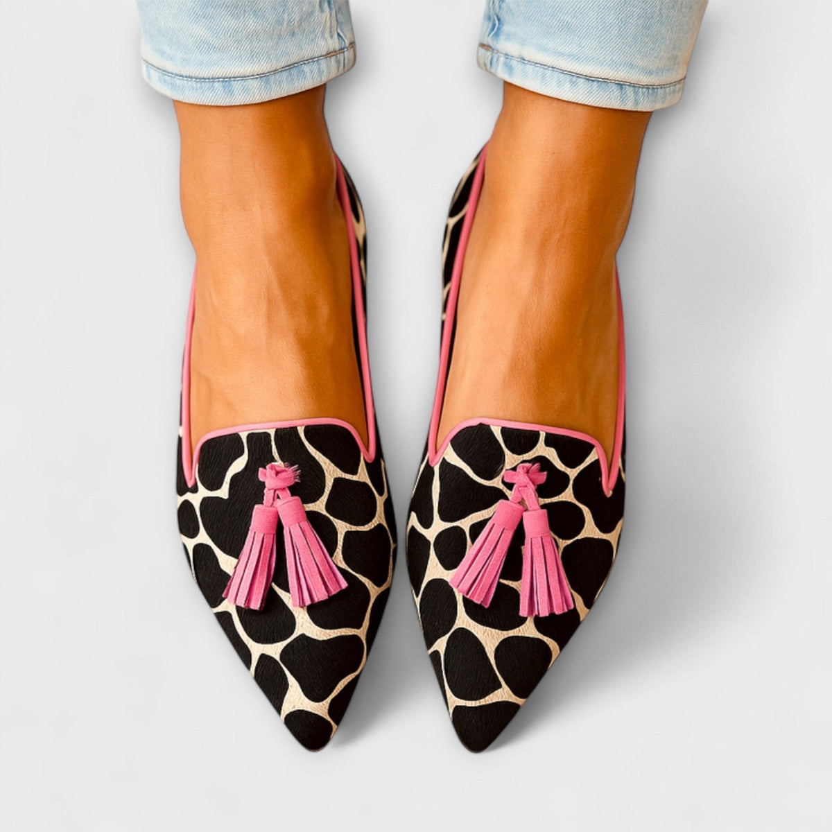 Kirra Women's Pom-Pom Pointed Toe Loafers