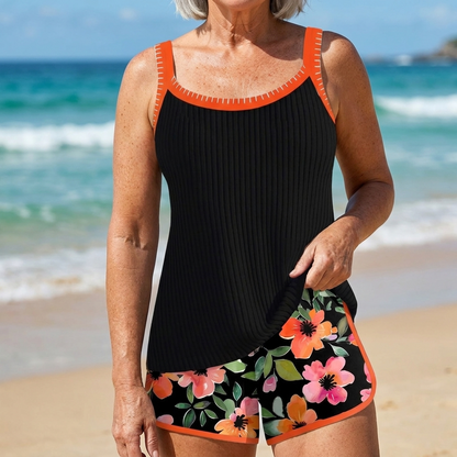 Doris | Comfortable Floral Tankini Combo