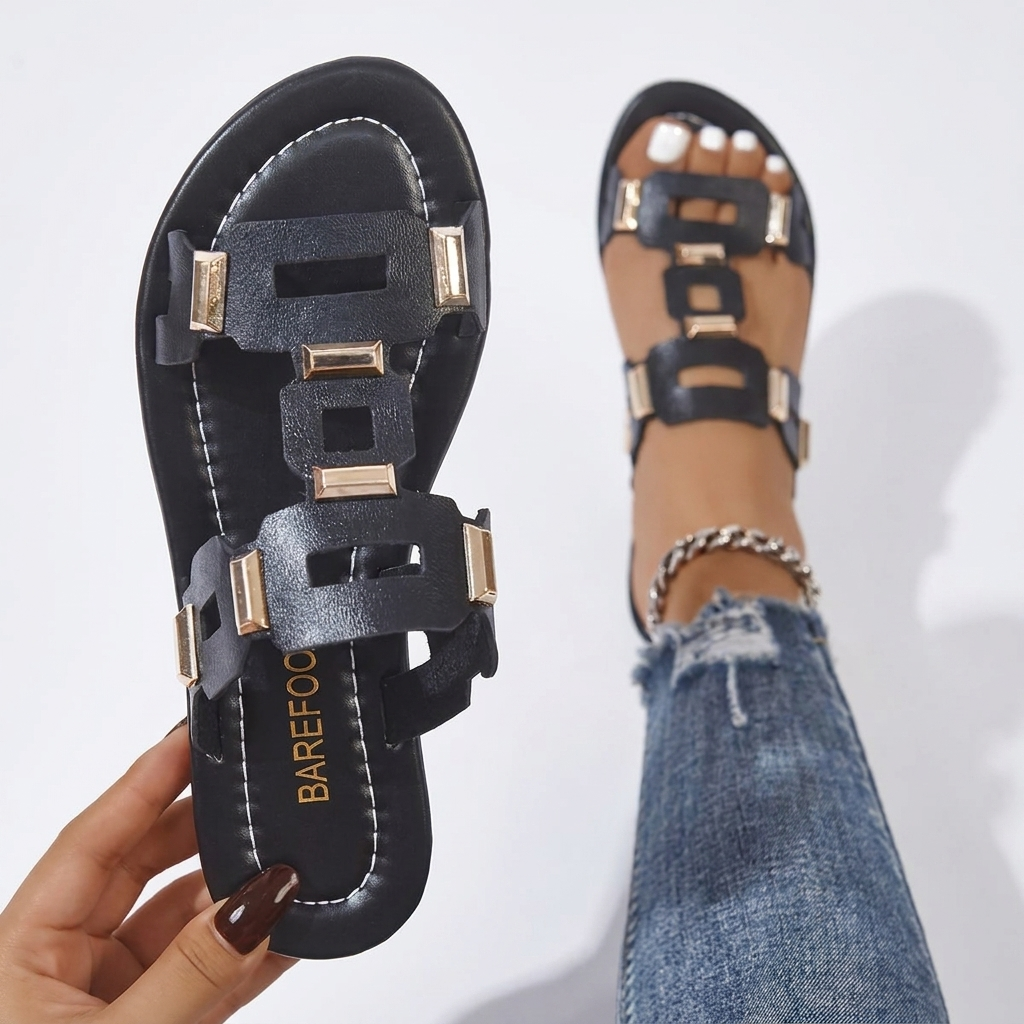 Anna | Comfortable Flat Sandals for Summer and Holidays