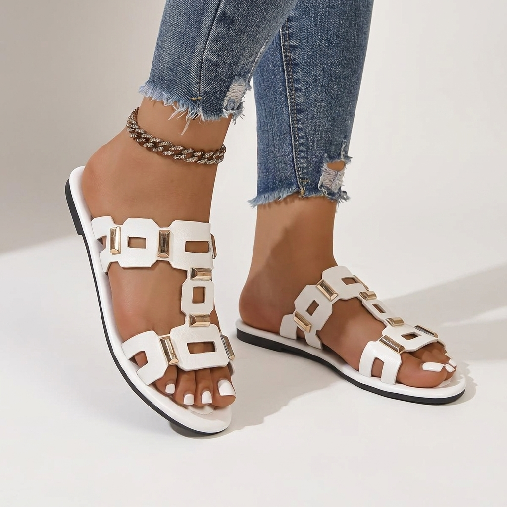 Anna | Comfortable Flat Sandals for Summer and Holidays