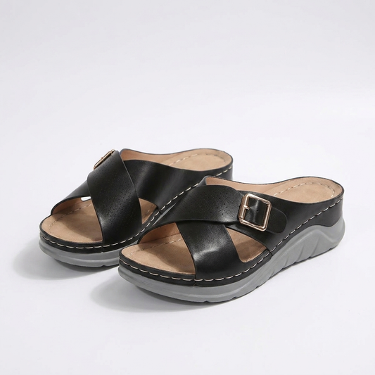 Katrina | Comfortable Orthopaedic Slippers in Quality Faux Leather