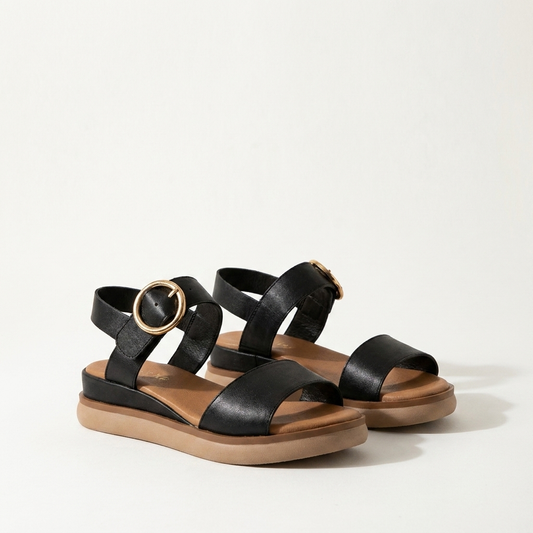 Liana | Comfortable Resort-Style Sandals with Gold Accents