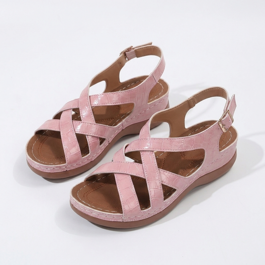 Ingrid | Ergonomic Orthopaedic Comfort Sandals with Crossover Straps