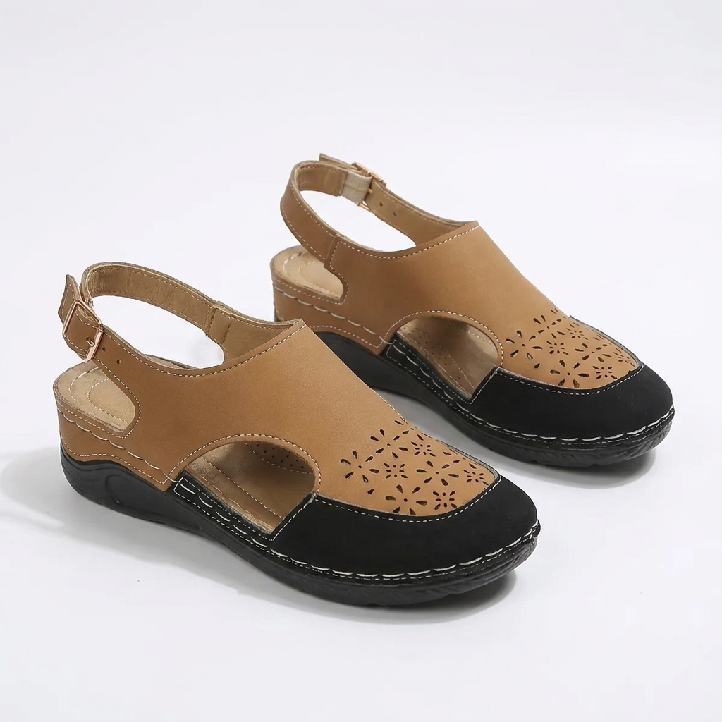 Heike | Soft Wedge Sandals with Adjustable Strap