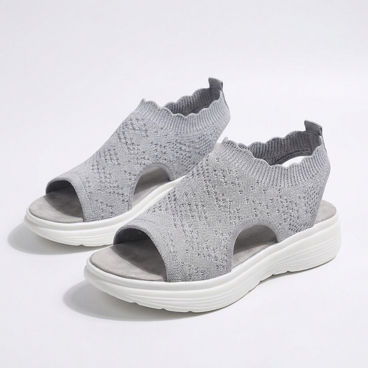 Gwen | Casual Knit Sandals with Wedge Sole