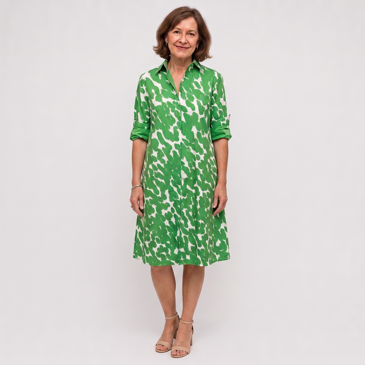 Floriane | Fresh Field Print Shirt Dress