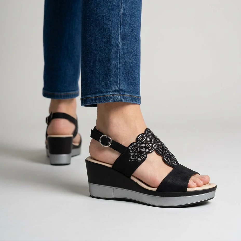 Silke | Wedge Sandals for Women with Adjustable Strap