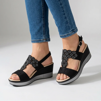 Silke | Wedge Sandals for Women with Adjustable Strap