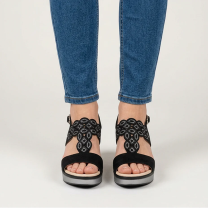Silke | Wedge Sandals for Women with Adjustable Strap