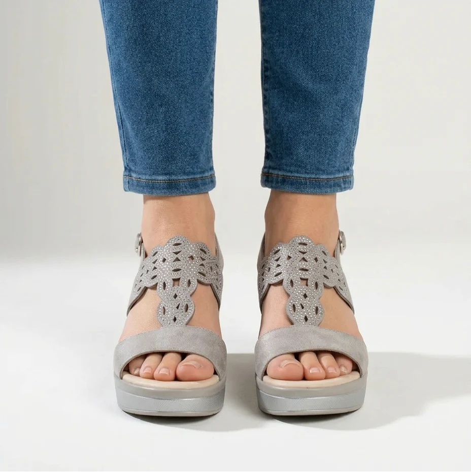 Silke | Wedge Sandals for Women with Adjustable Strap