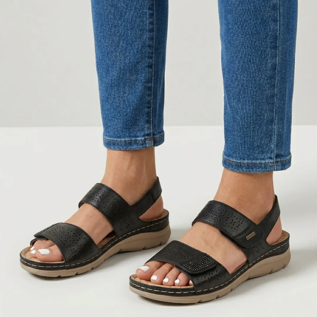 Ilka | Everyday Sandals with Soft Footbed and Velcro Fastening