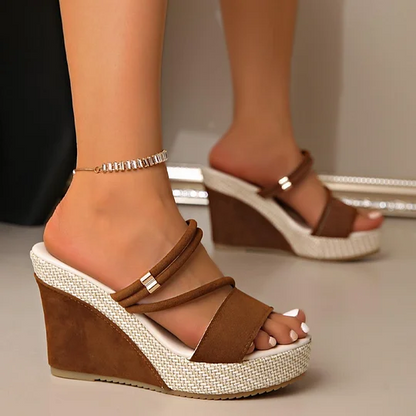 Ida | Fashionable Wedge Sandals for Women with High Heel