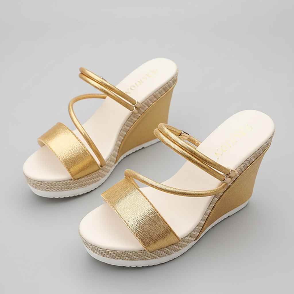 Ida | Fashionable Wedge Sandals for Women with High Heel