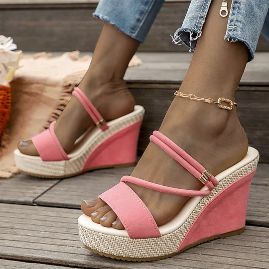 Ida | Fashionable Wedge Sandals for Women with High Heel