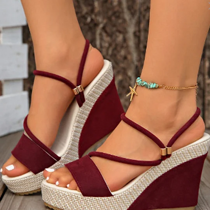 Ida | Fashionable Wedge Sandals for Women with High Heel