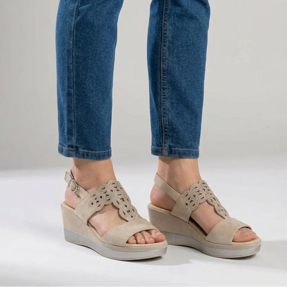 Silke | Wedge Sandals for Women with Adjustable Strap
