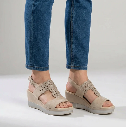 Silke | Wedge Sandals for Women with Adjustable Strap