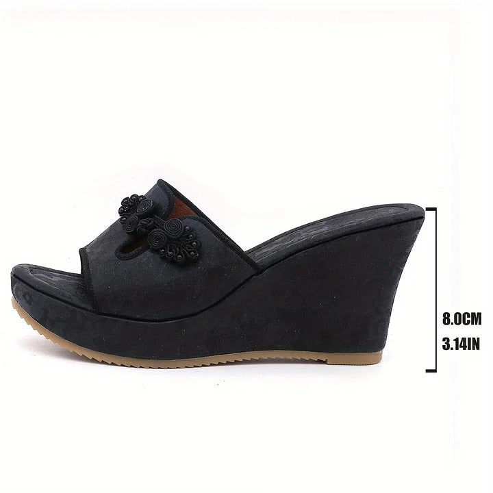 Mona | Feminine Platform Sandals with Cut-Out Design
