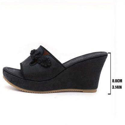 Mona | Feminine Platform Sandals with Cut-Out Design