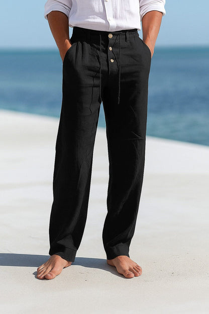 Silvan | Leichte Sommerhose in Leinenoptik