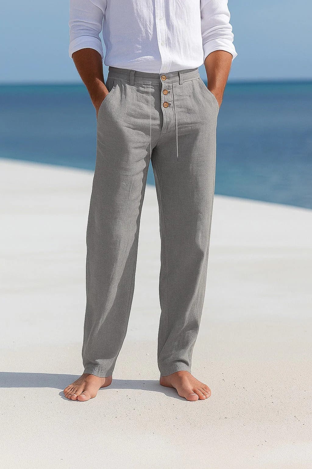 Silvan | Leichte Sommerhose in Leinenoptik