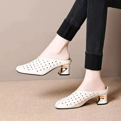 Waltraud | On-Trend Sandals with Stable Hollow Heel