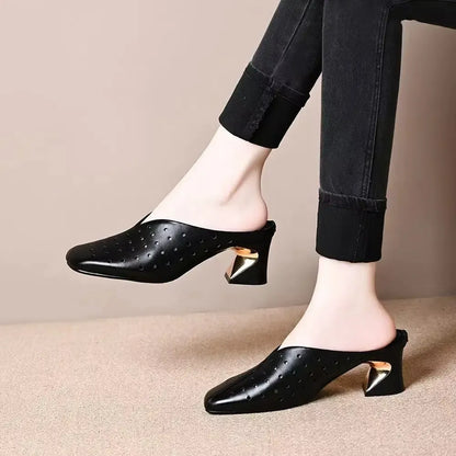 Waltraud | On-Trend Sandals with Stable Hollow Heel