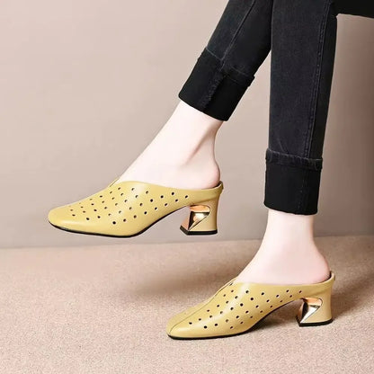 Waltraud | On-Trend Sandals with Stable Hollow Heel