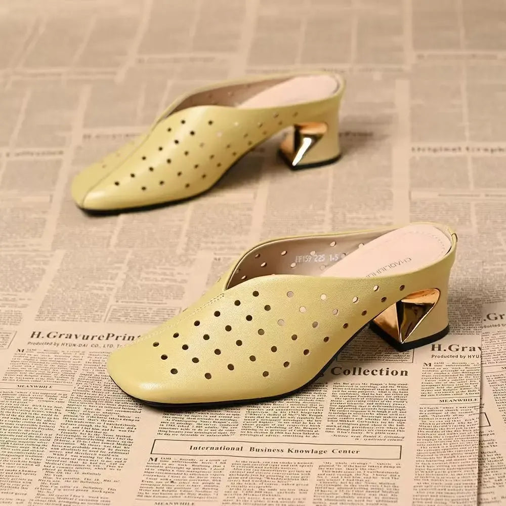 Waltraud | On-Trend Sandals with Stable Hollow Heel