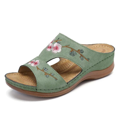 Karen | Comfortable Orthopaedic Sandals with Floral Pattern