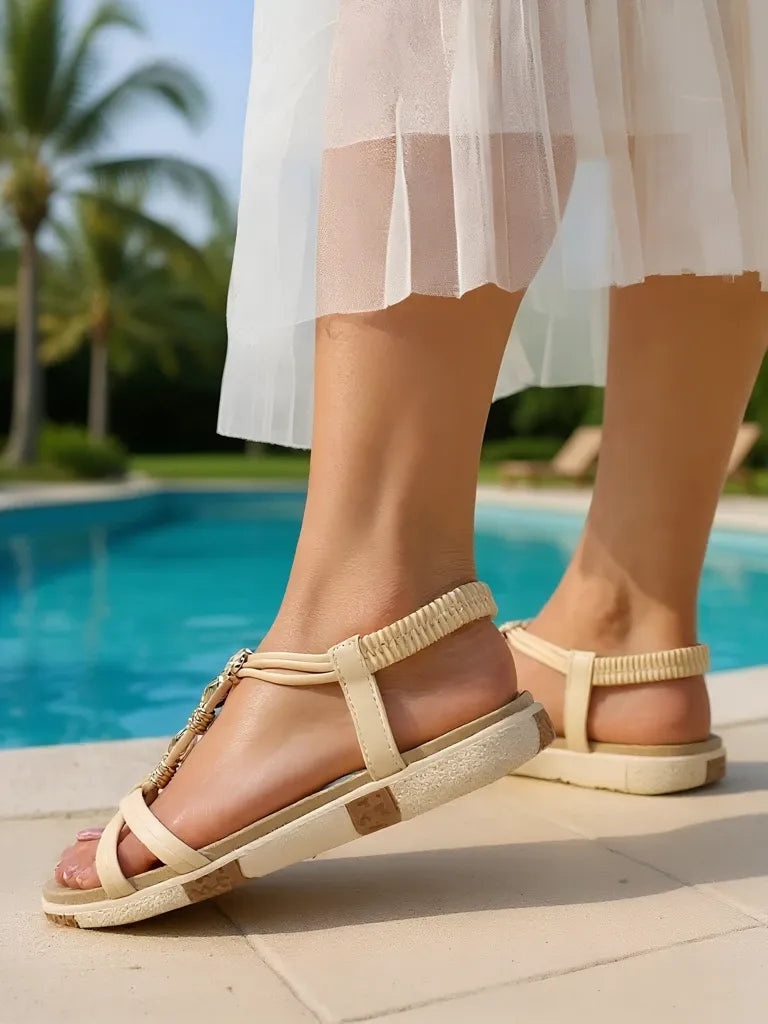 Ernestine | Feminine Sandals with Beautiful Embellishments