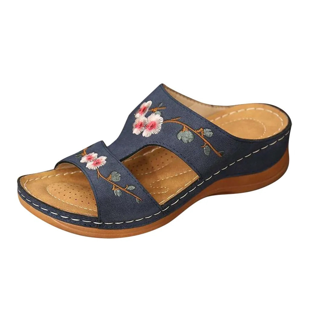 Karen | Comfortable Orthopaedic Sandals with Floral Pattern