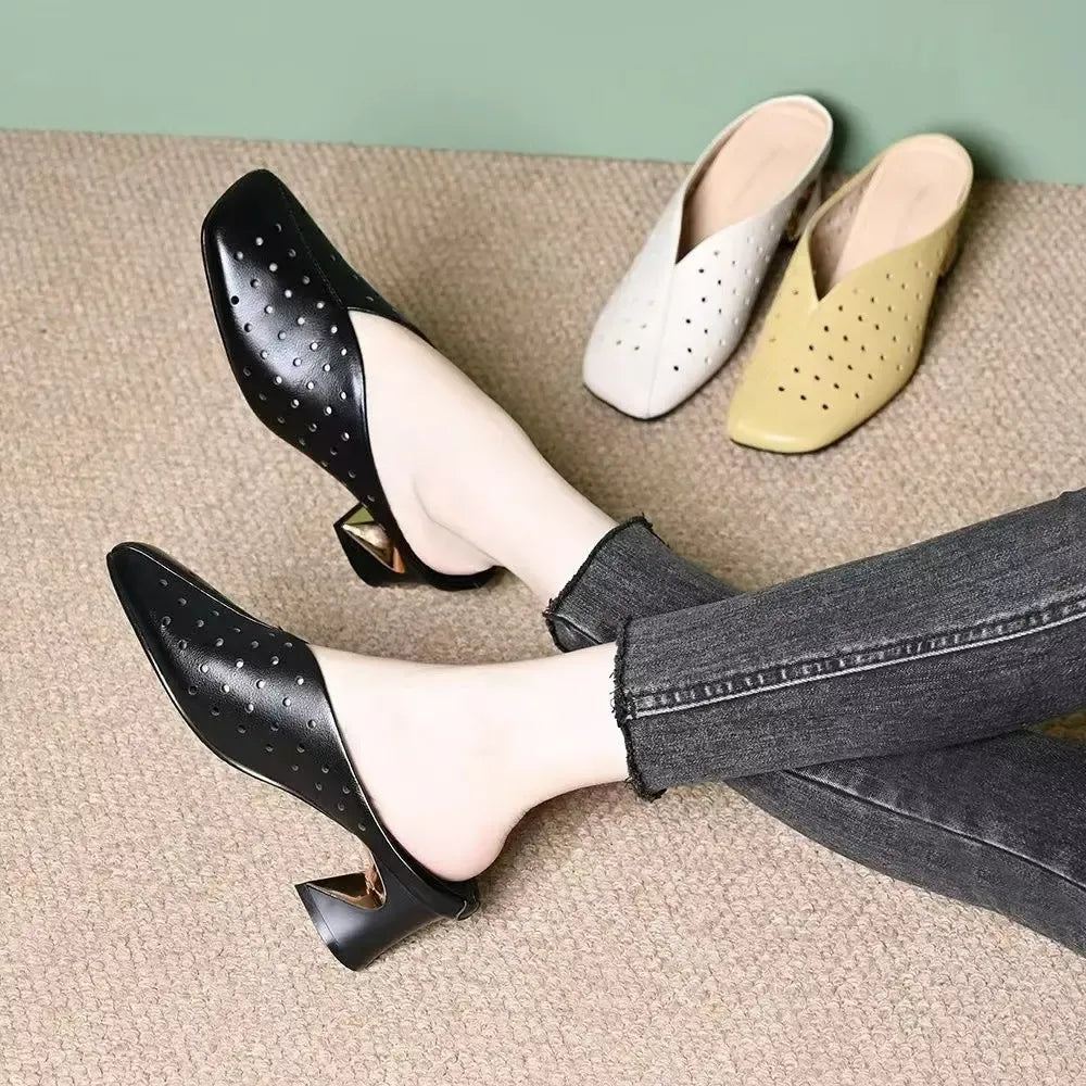 Waltraud | On-Trend Sandals with Stable Hollow Heel