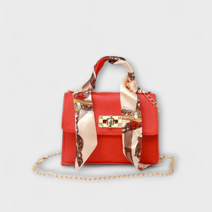 Frederica | Handbag with Silk Scarf Detail