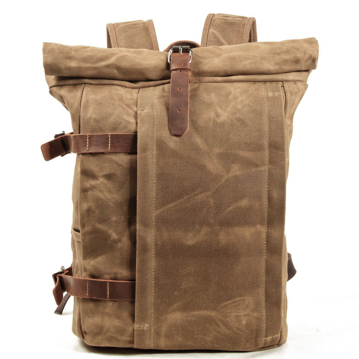 Cairns waxed canvas rolltop backpack — Beverley Lane