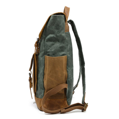 Alice Springs waxed canvas laptop backpack — Beverley Lane