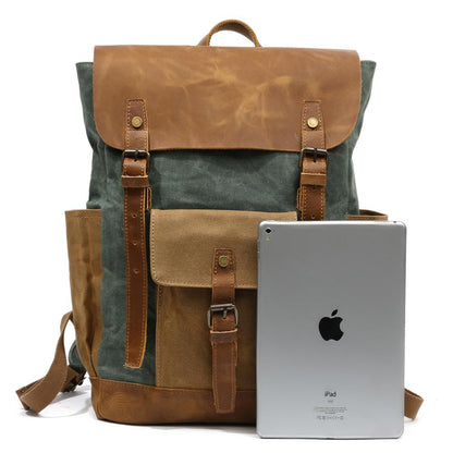 Alice Springs waxed canvas laptop backpack — Beverley Lane