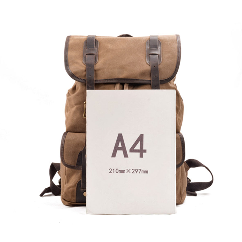 Taupo waxed canvas backpack — Beverley Lane