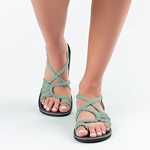 Steffi | Flat Summer Sandals in Natural Look