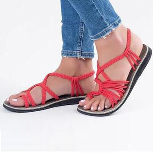 Steffi | Flat Summer Sandals in Natural Look