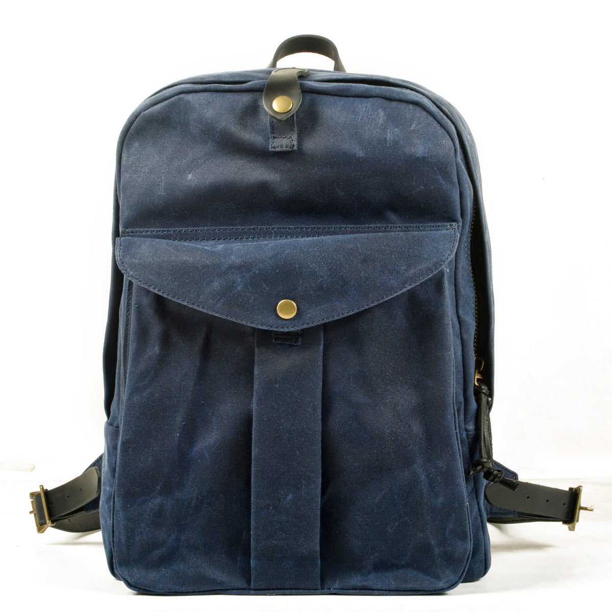 Broome waxed canvas backpack in Blue — Beverley Lane