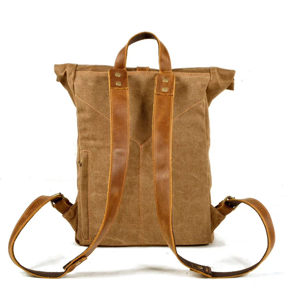 Adelaide waxed canvas rolltop backpack — Beverley Lane