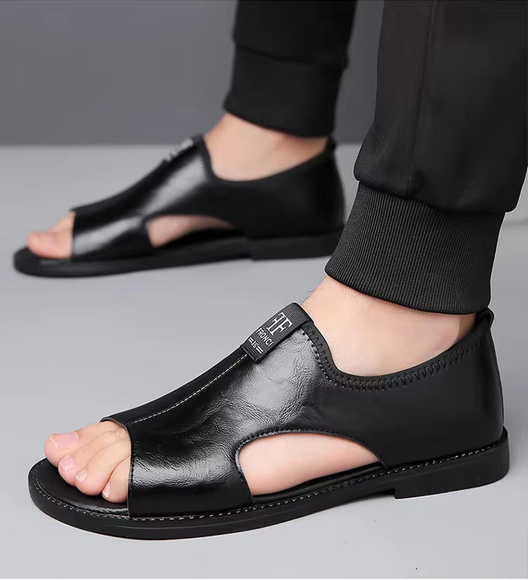 Ruenda | Comfortable Open Sandals with Classic Leather Design