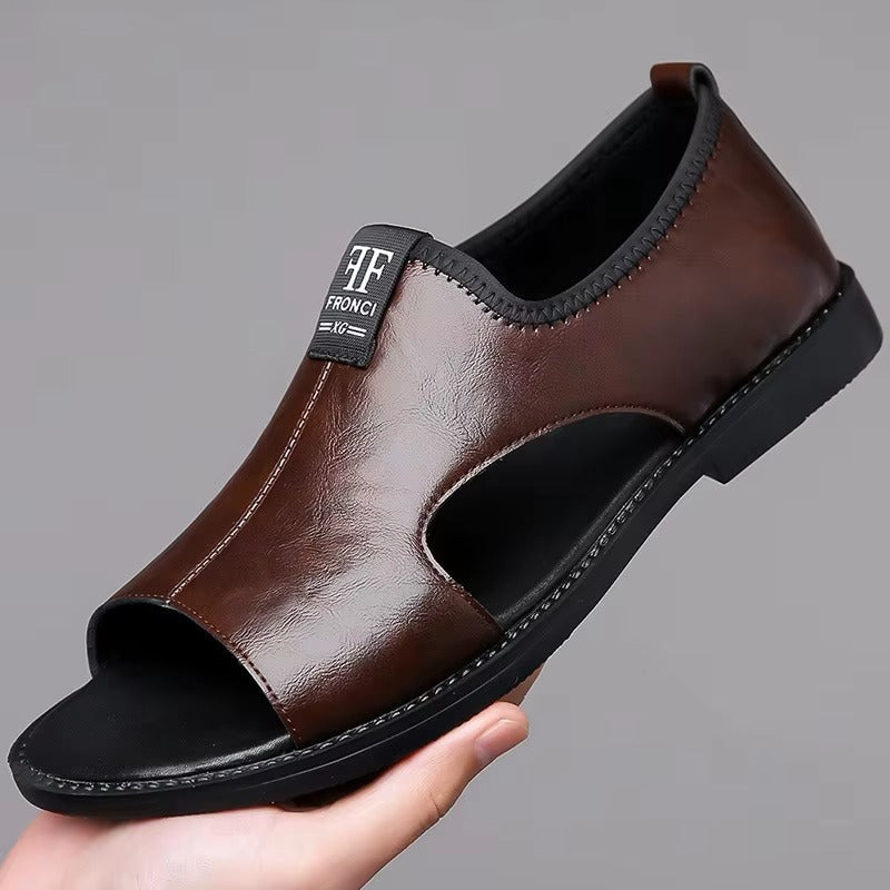 Ruenda | Comfortable Open Sandals with Classic Leather Design