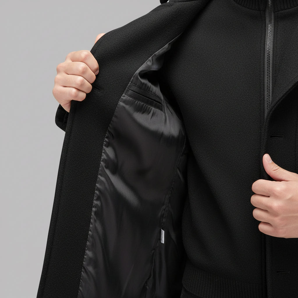 Max | Luxury Wool Coat with Thermal Inner Jacket for Men