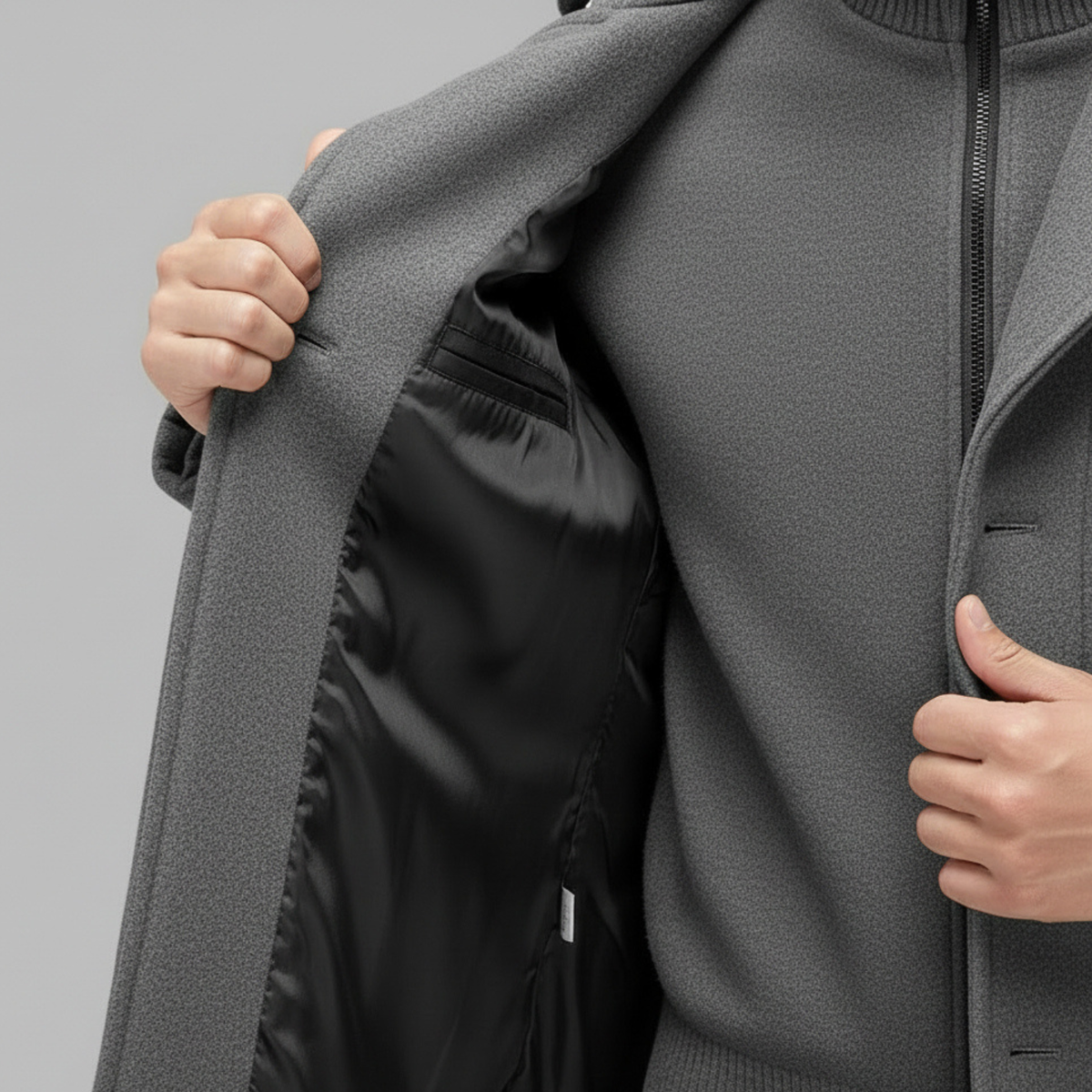 Max | Luxury Wool Coat with Thermal Inner Jacket for Men